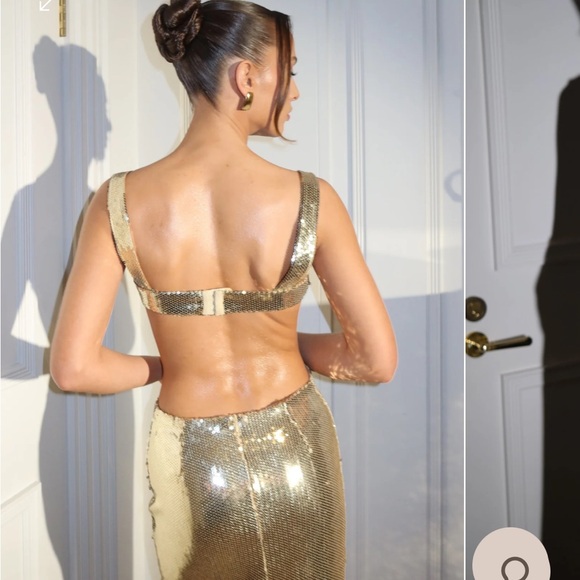 Meshki gold dress - Picture 4 of 4